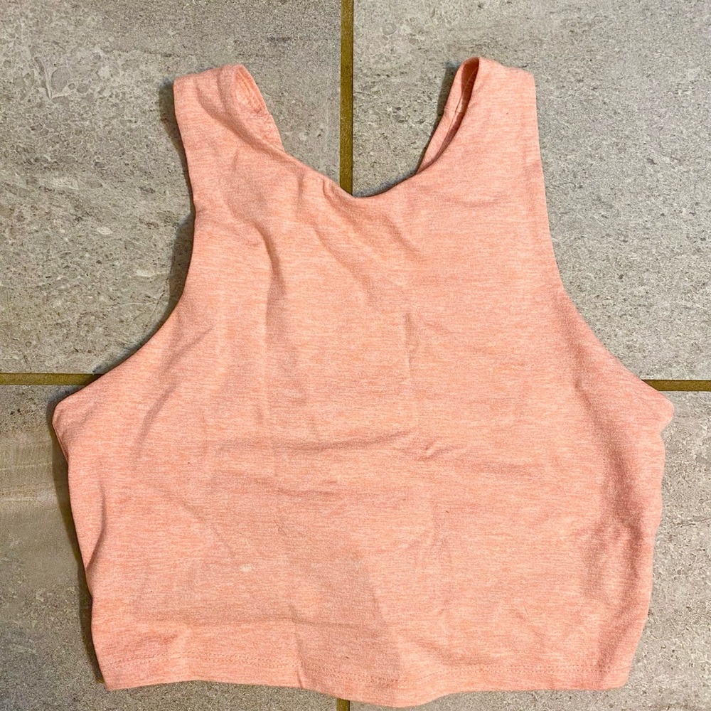 Athletic Crop Top Work Out Top Orange Size Women’s Small by Kyodan